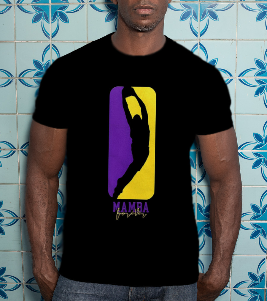 Kobe Bryant Los Angeles Lakers Mamba Forever Purple Gold T-Shirt