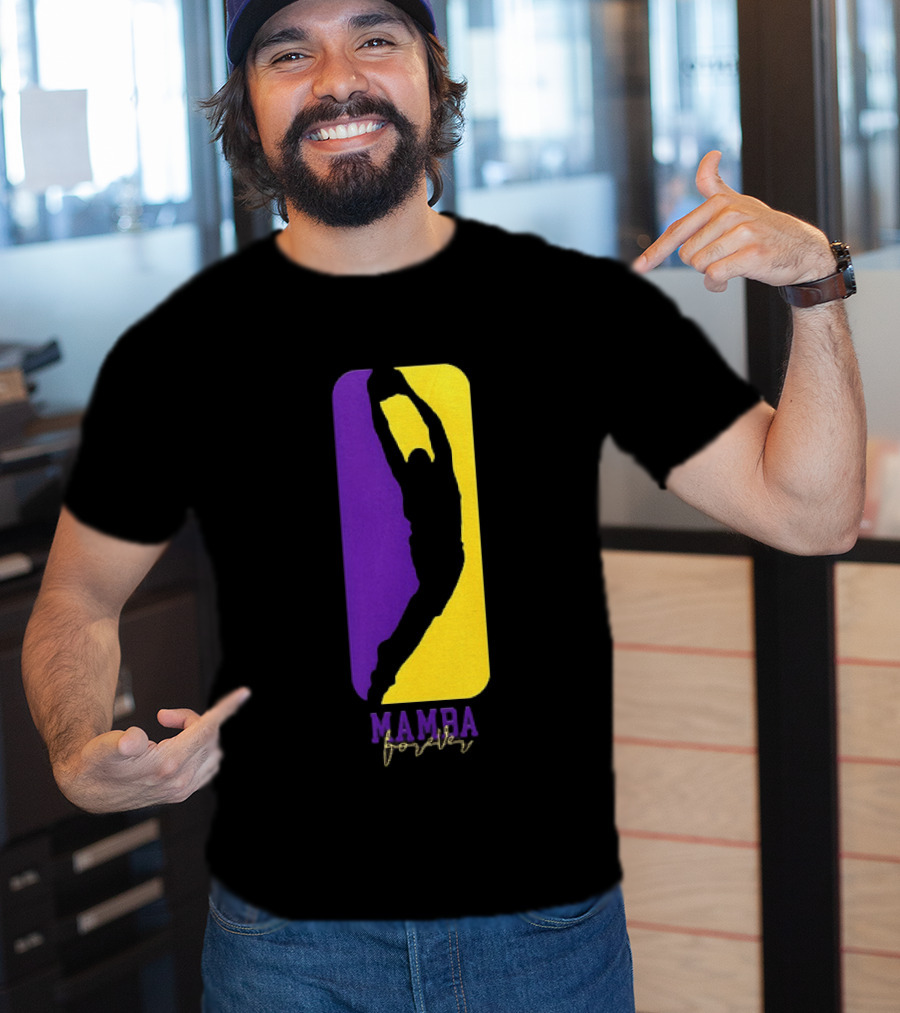 Kobe Bryant Los Angeles Lakers Mamba Forever Purple Gold T-Shirt