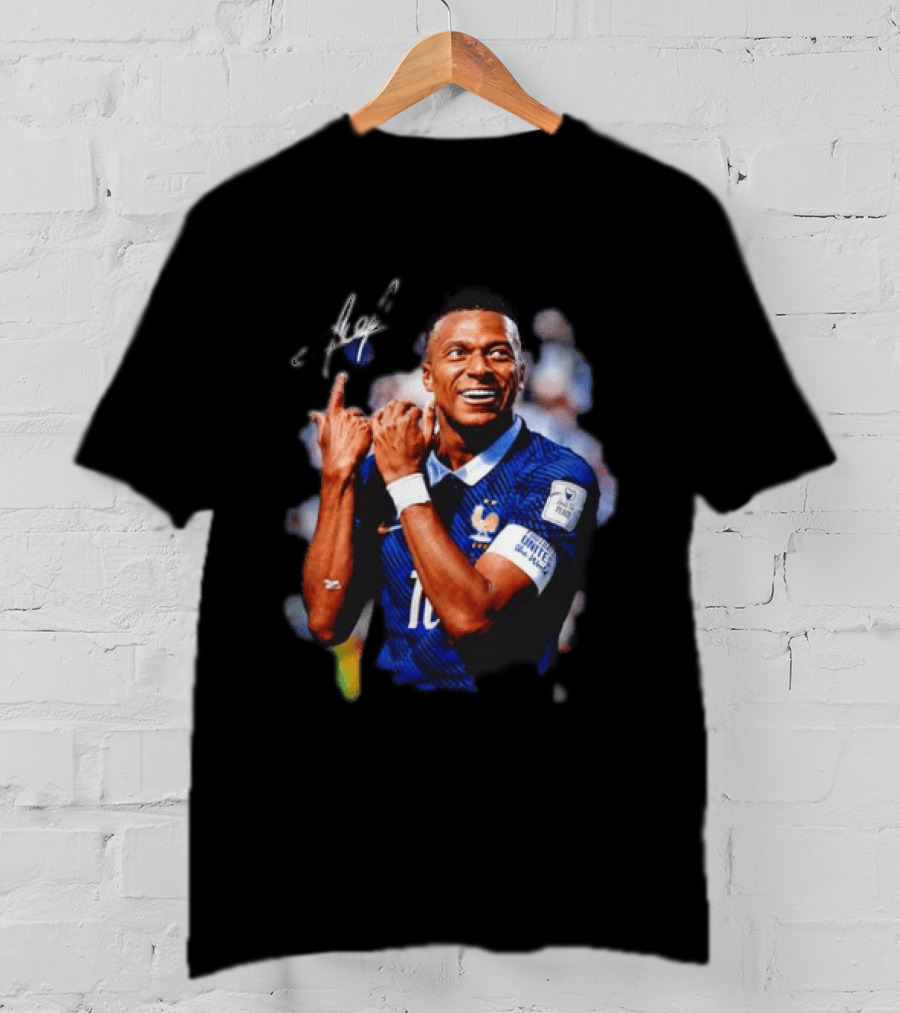 Kylian Mbappe France National Team Football World Cup Celebration T-Shirt