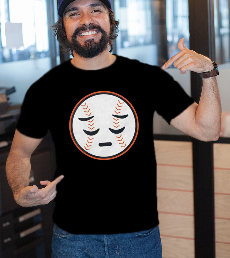 Sad Face New York Mets Baseball Expression T-Shirt