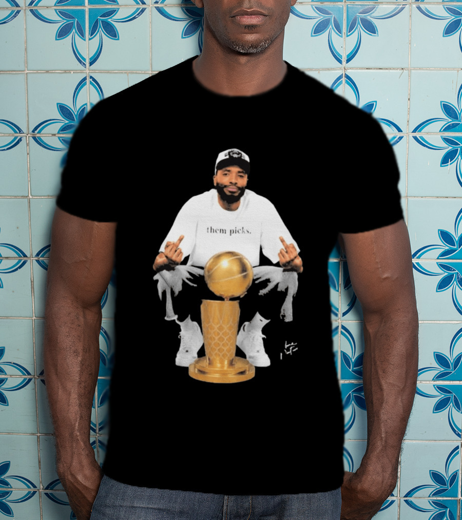 Mikal Bridges Larry O'Brien 2026 Them Picks T-Shirt