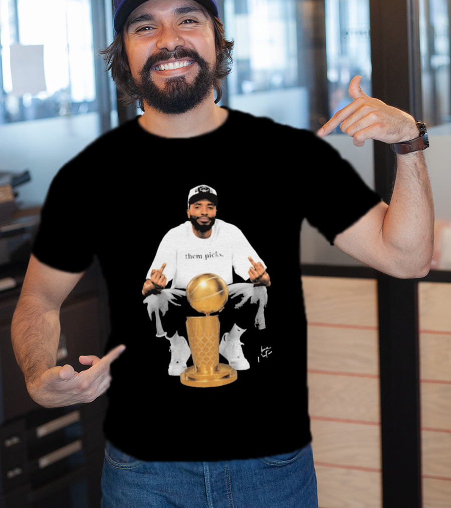 Mikal Bridges Larry O'Brien 2026 Them Picks T-Shirt