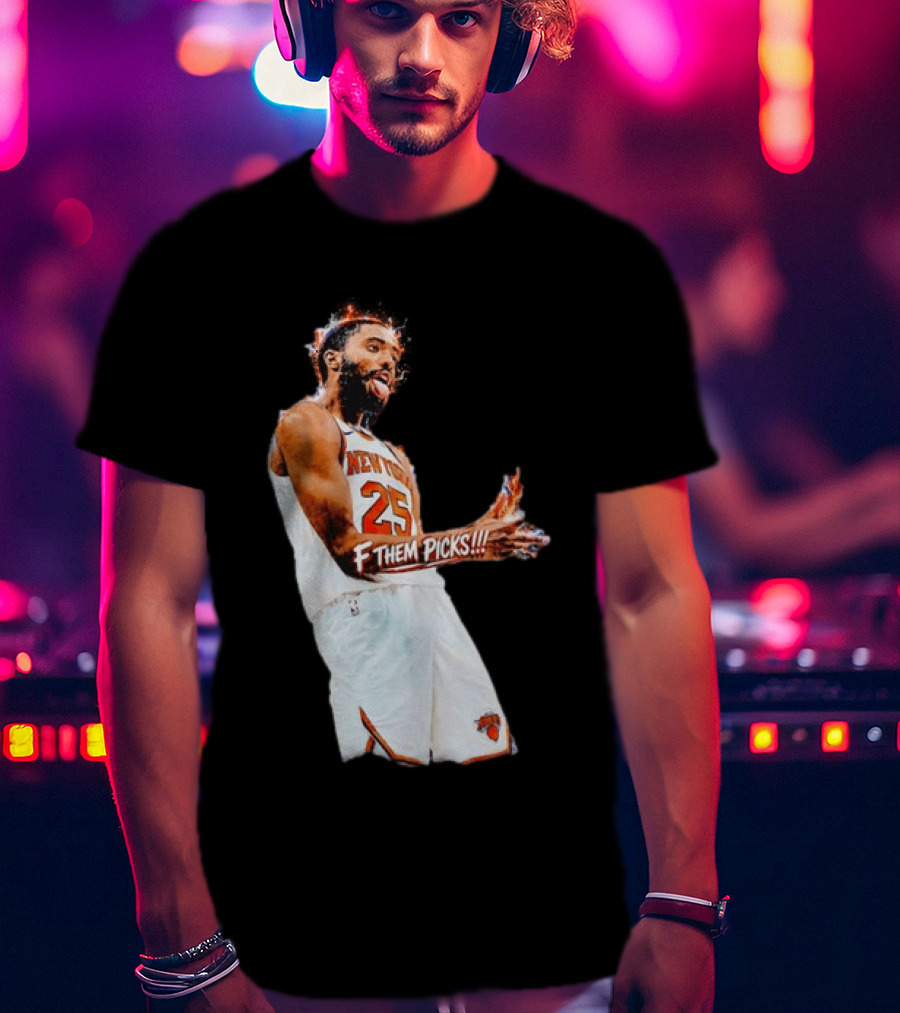 Mikal Bridges New York Knicks 25 F Them Picks T-Shirt