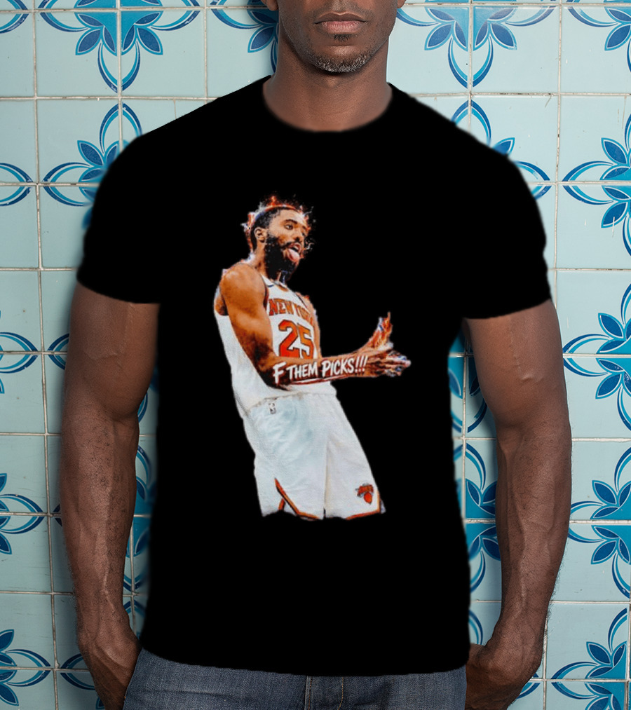 Mikal Bridges New York Knicks 25 F Them Picks T-Shirt