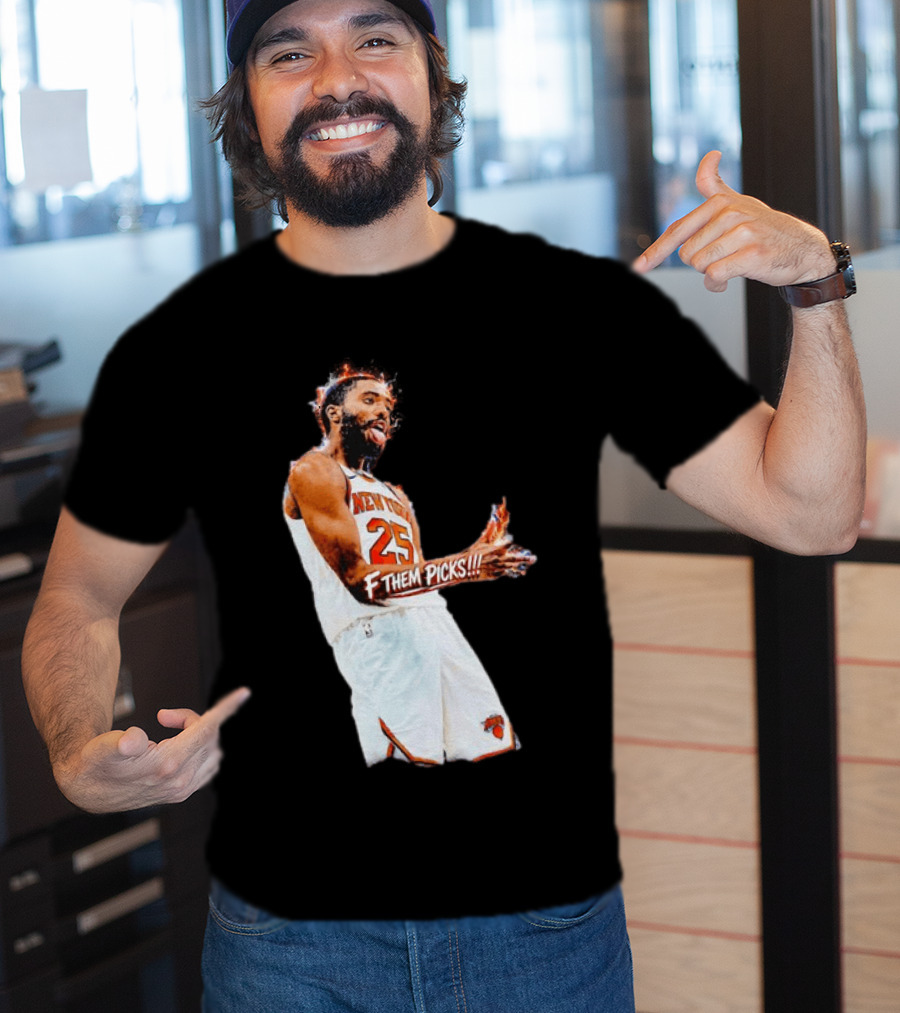 Mikal Bridges New York Knicks 25 F Them Picks T-Shirt