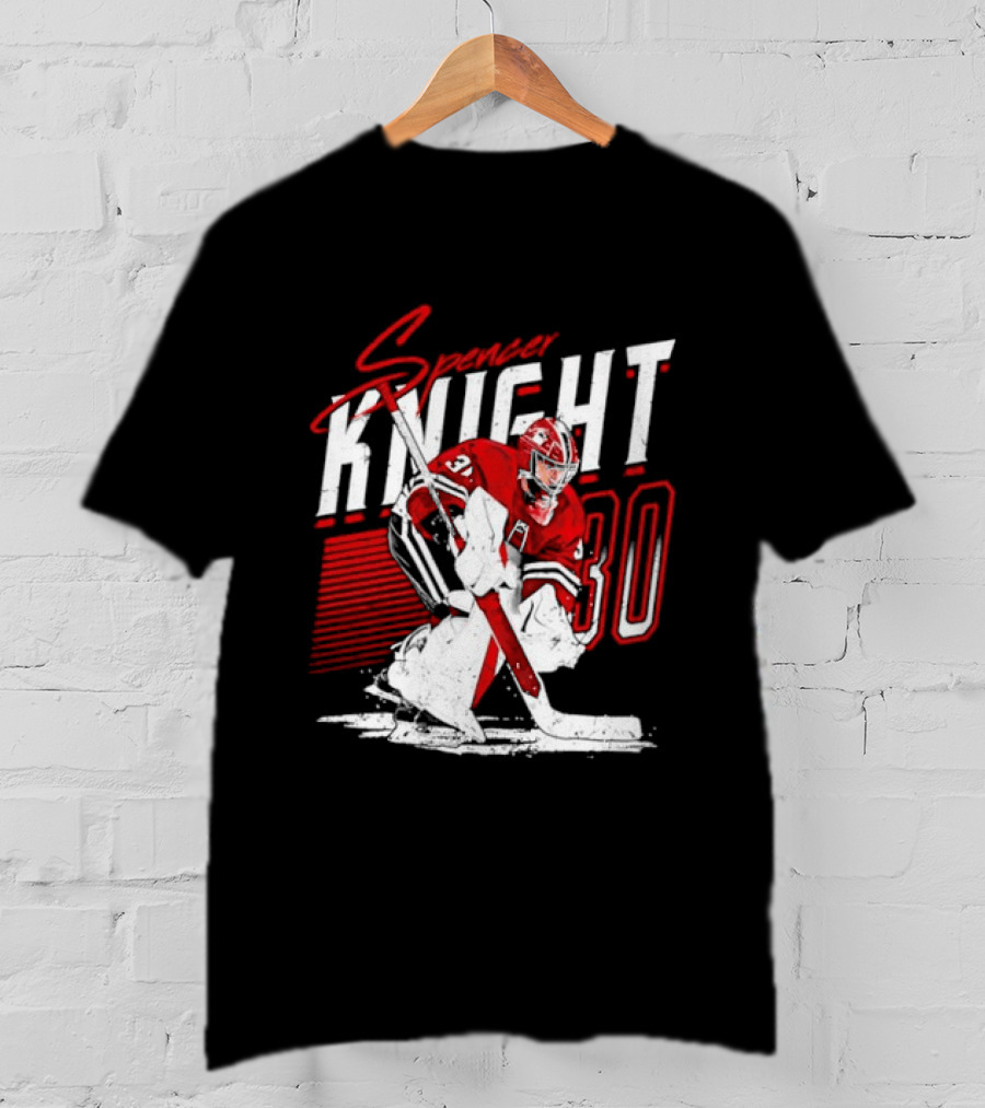 Florida Panthers Spencer Knight Number 30 NHL Stripes T-Shirt