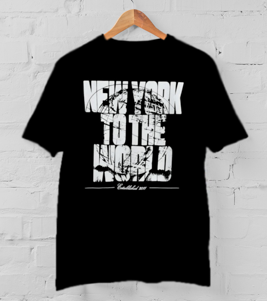 New York To The World Established 2011 Retro Style Vintage Look T-Shirt