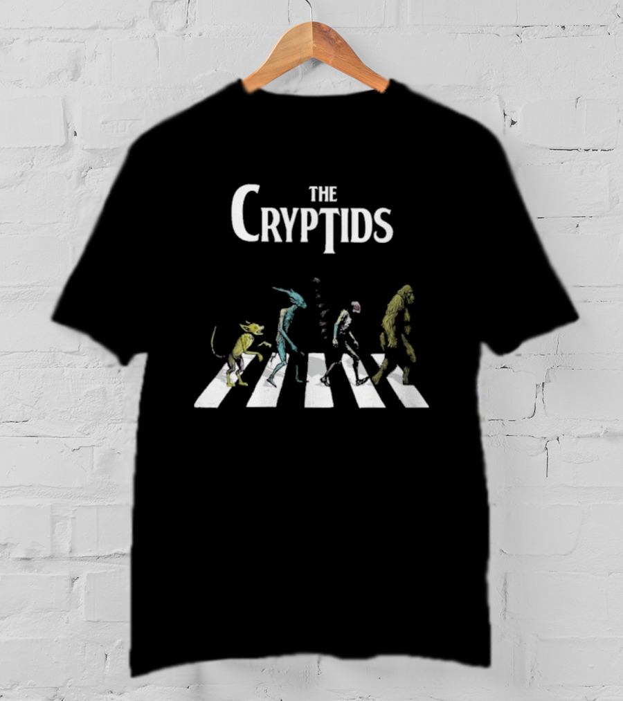 The Cryptids Abbey Road 2026 Paranormal Creature Band Crossing T-Shirt