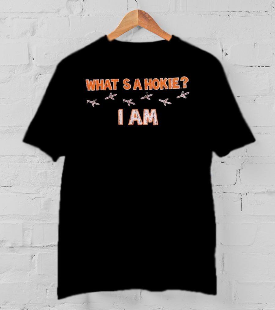 Virginia Tech Hokies What's A Hokie I Am Bird Tracks T-Shirt