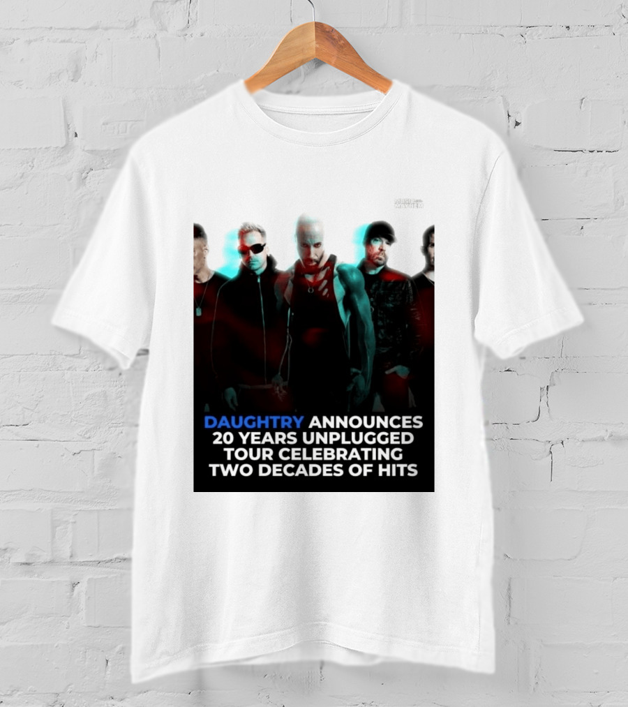 Daughtry Announces 20 Years Unplugged Tour Celebrating Two Decades Of Hits Music Mayhem T-Shirt