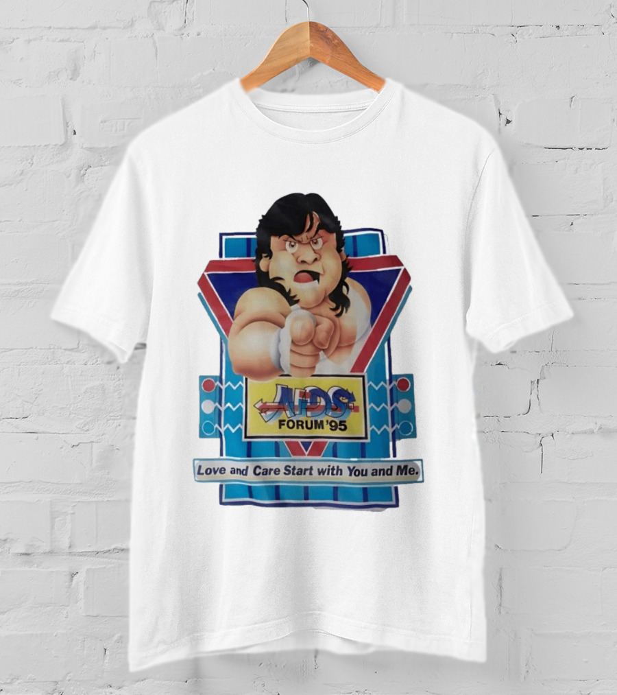 Atsushi Onita AIDS Forum '95 Love And Care Start With You And Me T-Shirt