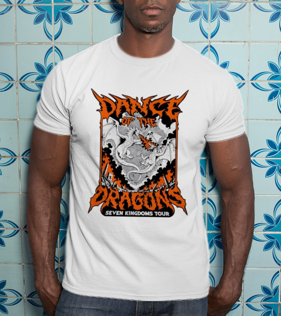 Dance Of The Dragons Seven Kingdoms Tour House Targaryen Fire Breathing T-Shirt