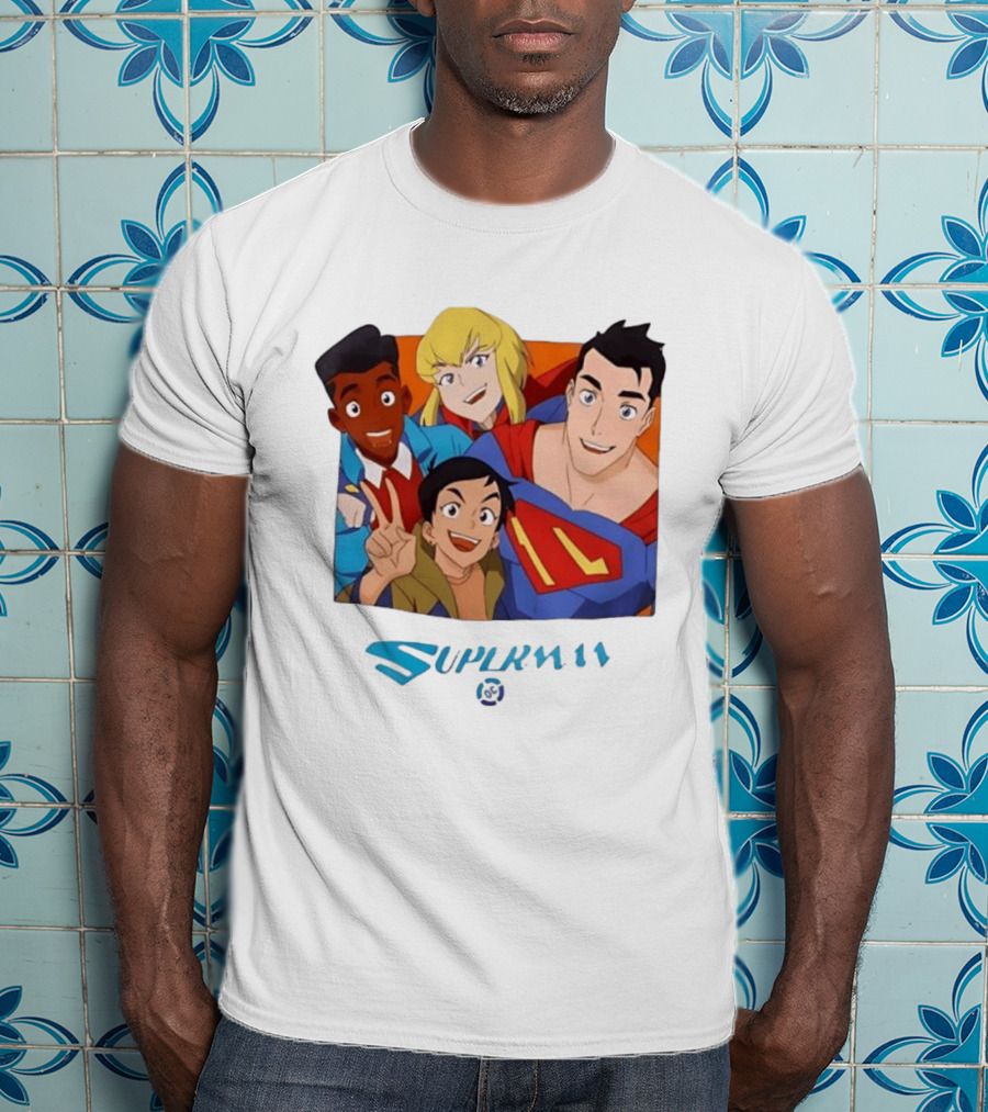 Superman Jimmy Olsen Lois Lane Supergirl My Adventures With Superman Animation Series Characters T-Shirt