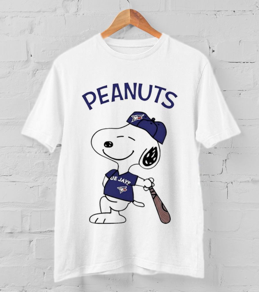 Toronto Blue Jays Peanuts Snoopy Baseball Fan T-Shirt