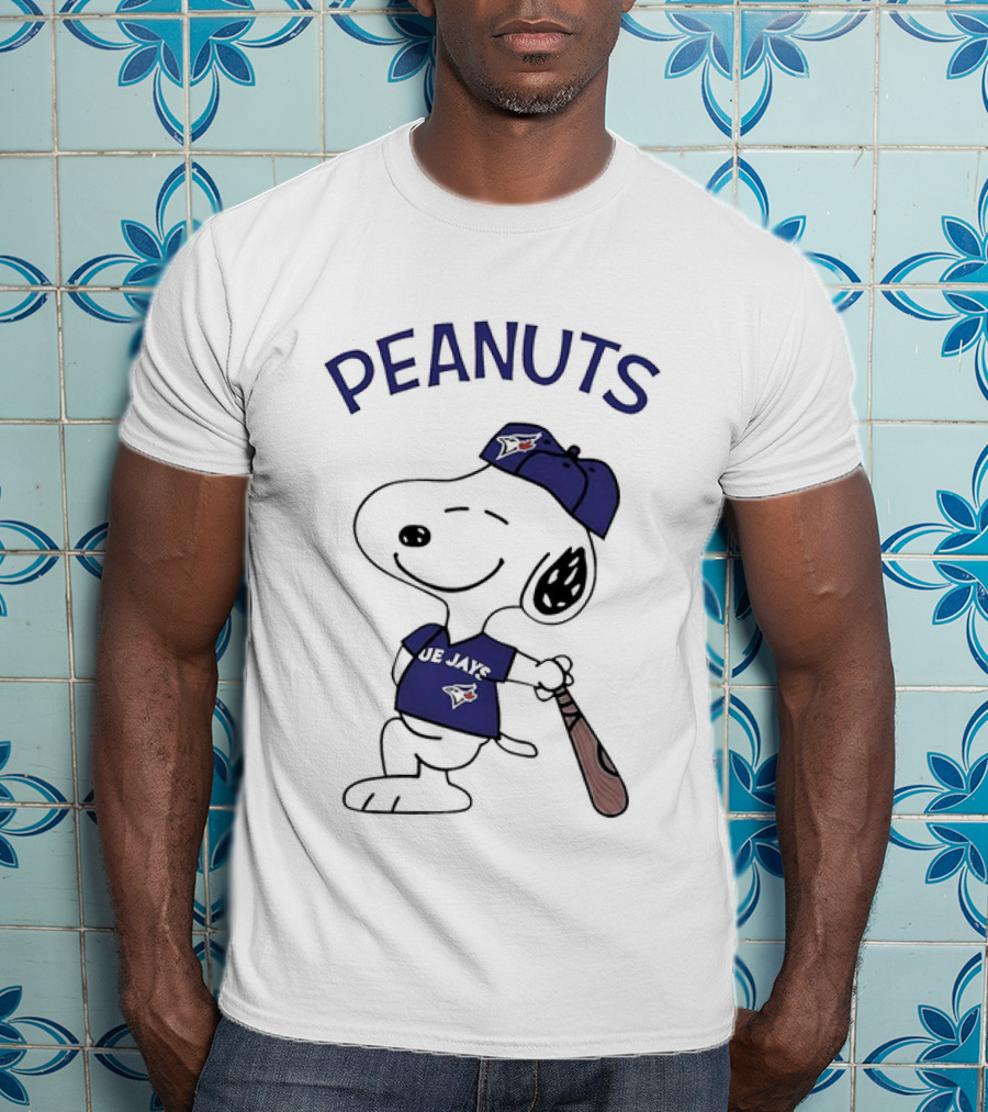 Toronto Blue Jays Peanuts Snoopy Baseball Fan T-Shirt