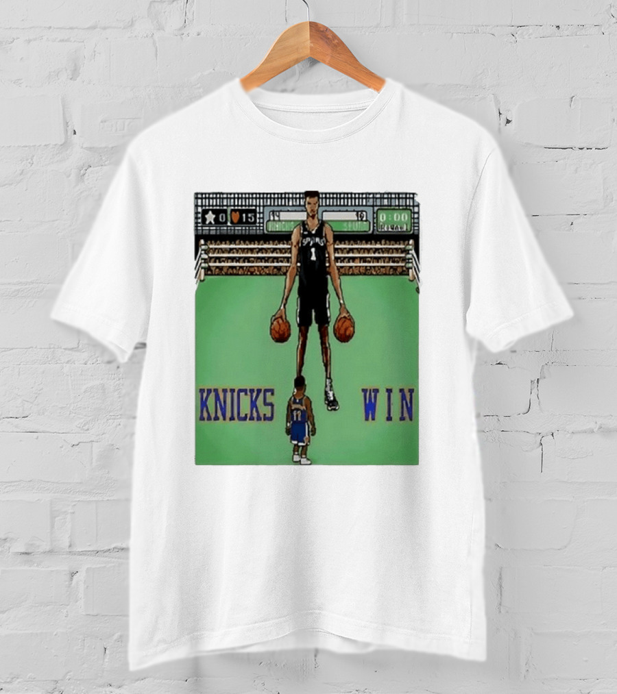 Victor Wembanyama San Antonio Spurs Jalen Brunson New York Knicks Win NBA Game T-Shirt
