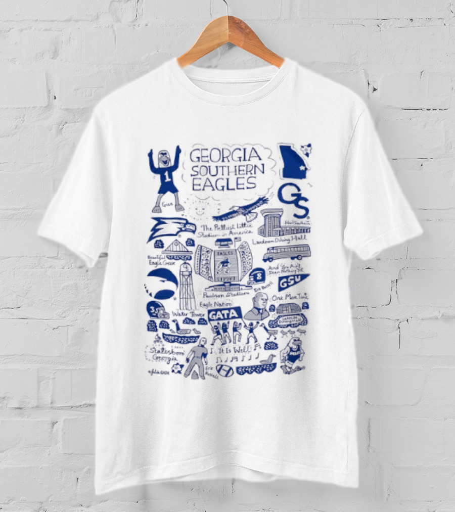 Georgia Southern Eagles Collage Football Cheer Athletics Proud Spirit T-Shirt