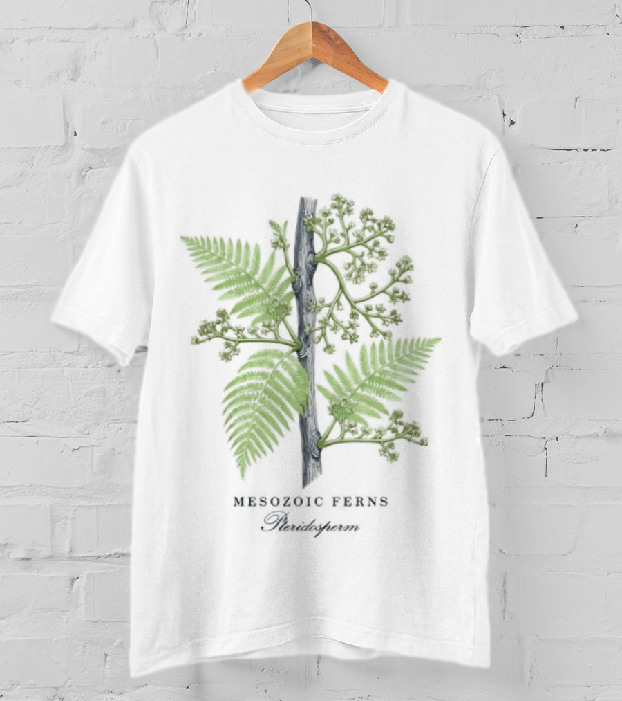 Mesozoic Ferns Pteridosperm Botanical Plant Science Nature T-Shirt