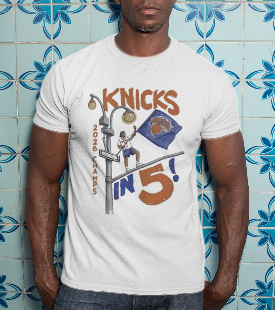 Knicks 2026 Champs In 5 Keith Haring T-Shirt