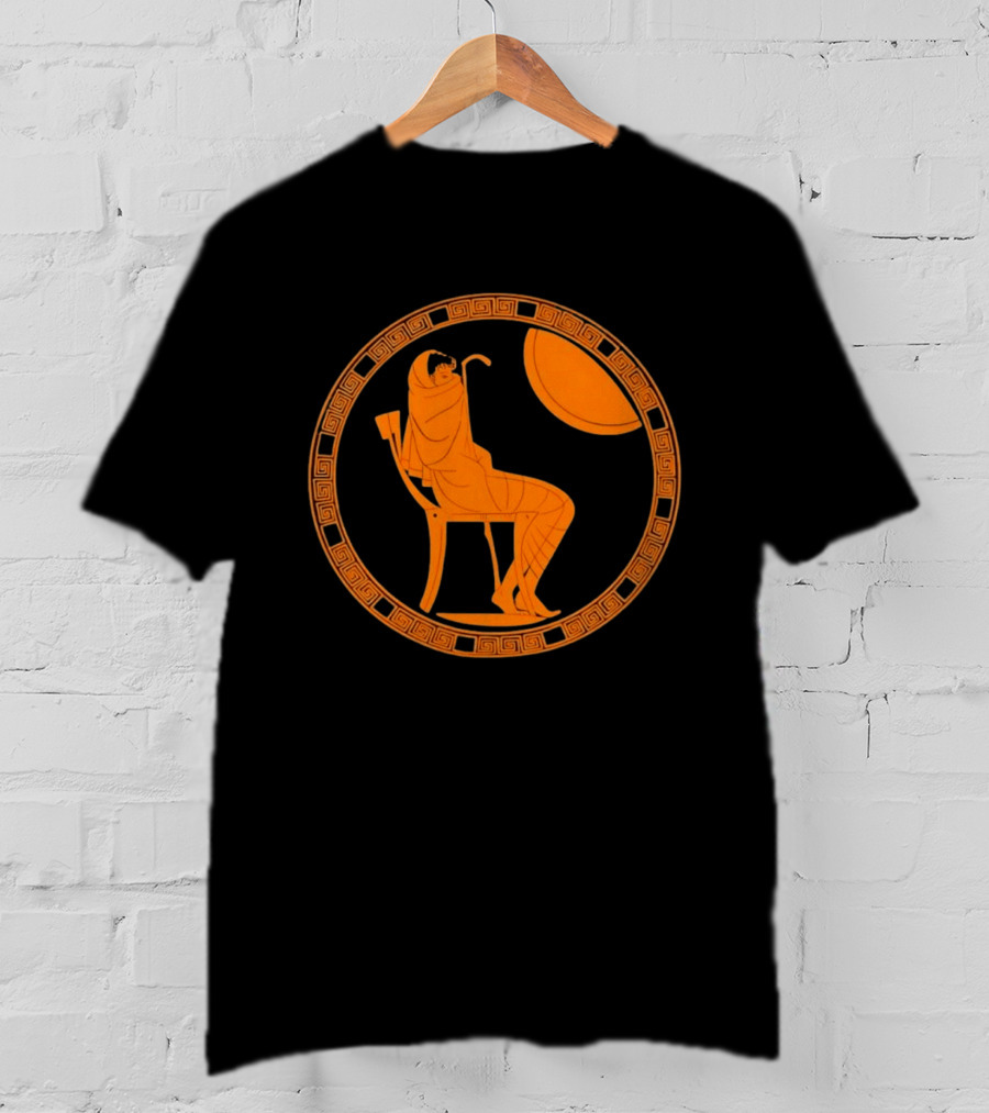 Ancient Greek Achilles Seated Alone In Contemplative Solitude T-Shirt