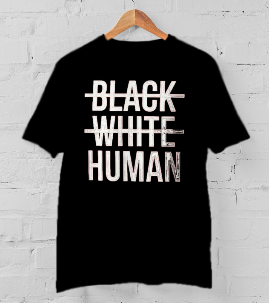Black White Human T-Shirt