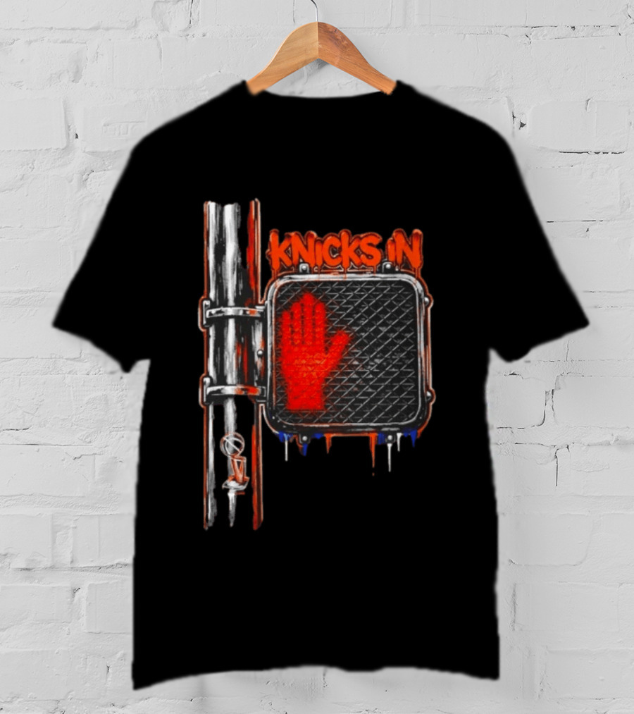 Knicks In 4 Hand Sign Traffic Light NBA T-Shirt