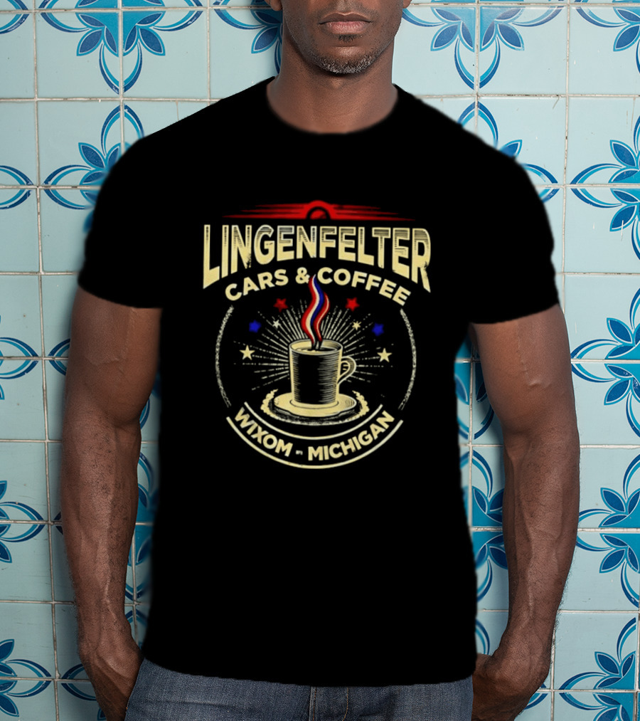 Lingenfelter Cars And Coffee Wixom Michigan Stars T-Shirt