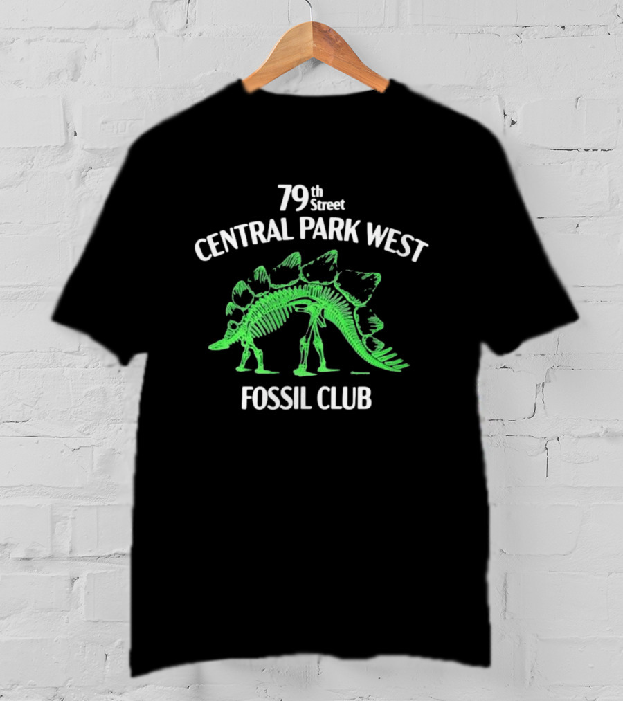 79th Street Central Park West Fossil Club Dinosaur Skeleton T-Shirt