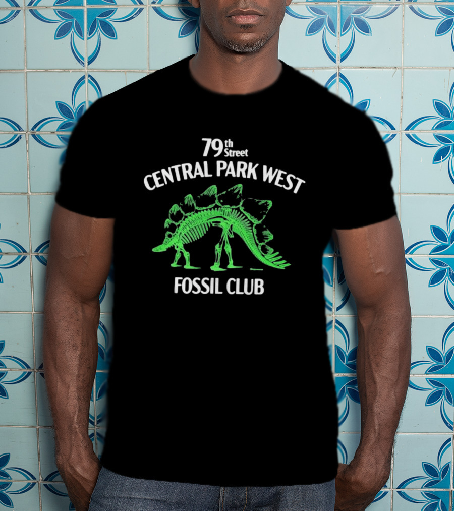 79th Street Central Park West Fossil Club Dinosaur Skeleton T-Shirt