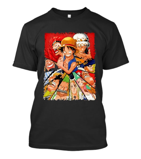 One Piece Luffy Kid Law Blackbeard Zoro Hawkins Drake Apoo Killer Bonney Ensemble T-Shirt