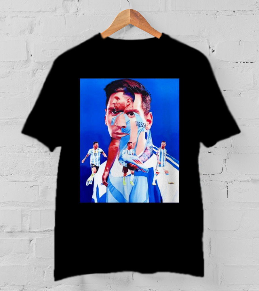 Messi Argentine Footballer Icon In Action T-Shirt