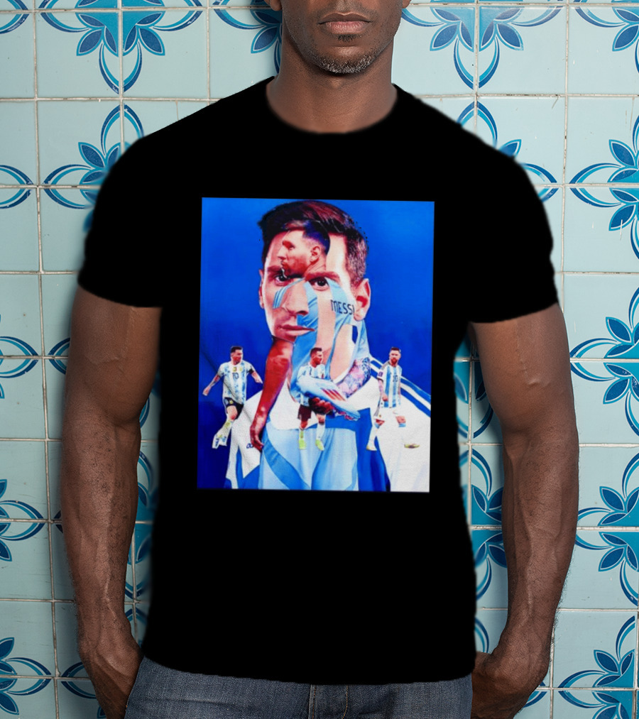 Messi Argentine Footballer Icon In Action T-Shirt