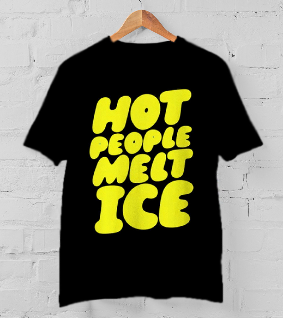 Hot People Melt Ice Bold Yellow T-Shirt