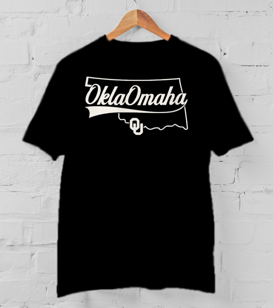OklaOmaha OU Sooners Oklahoma Map T-Shirt