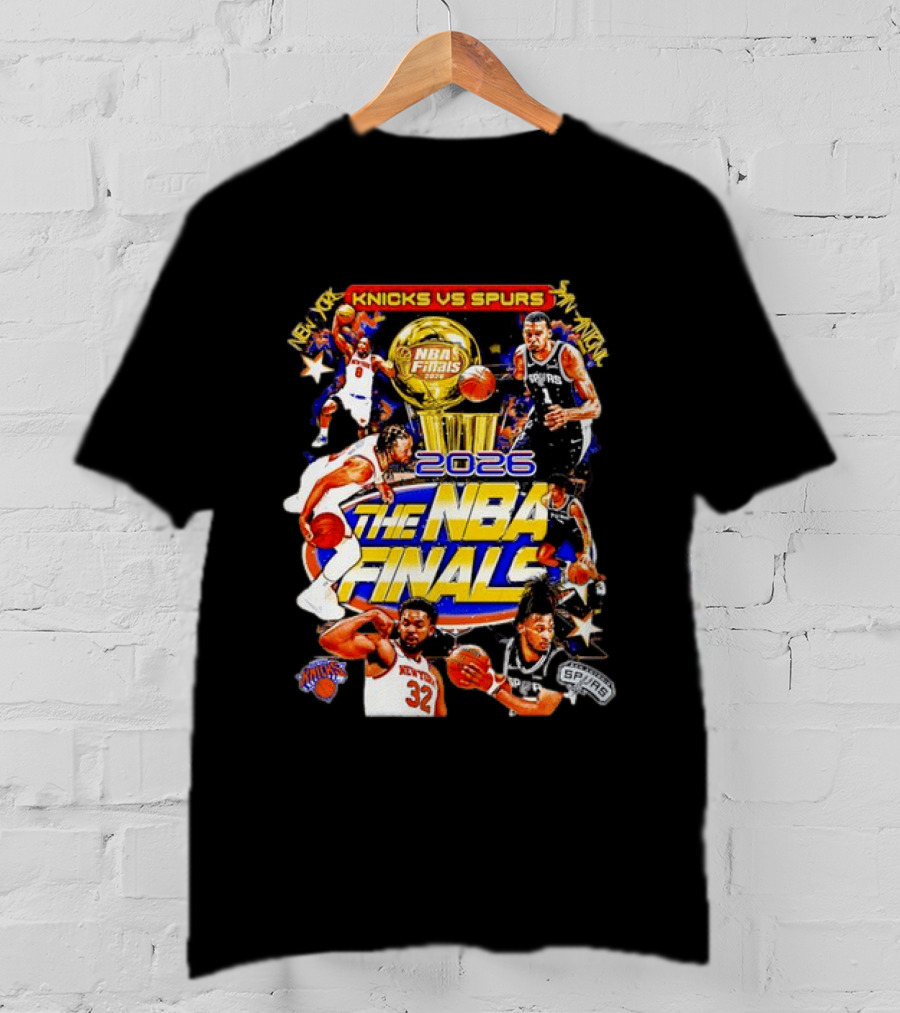 2026 NBA Finals Knicks Vs Spurs Jalen Brunson Victor Wembanyama New York San Antonio T-Shirt