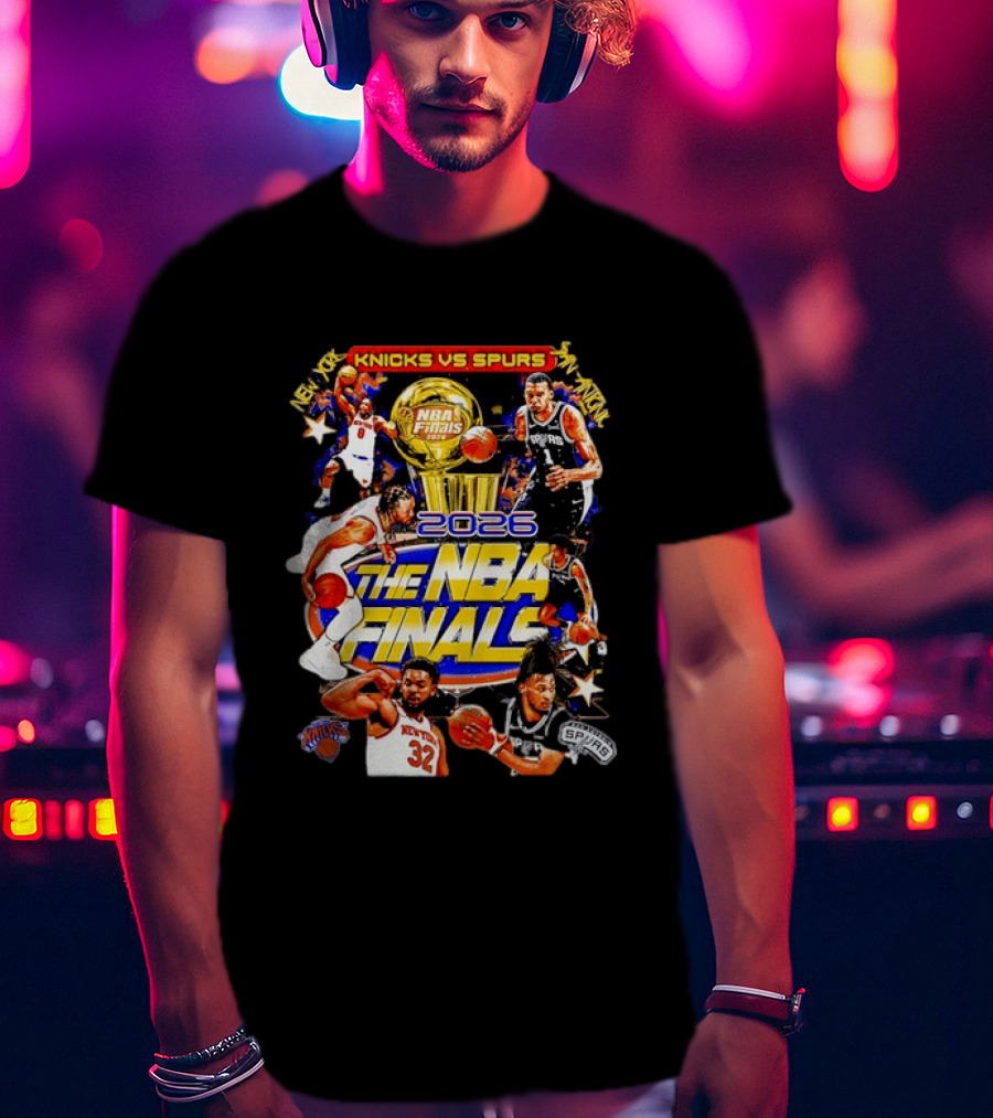 2026 NBA Finals Knicks Vs Spurs Jalen Brunson Victor Wembanyama New York San Antonio T-Shirt