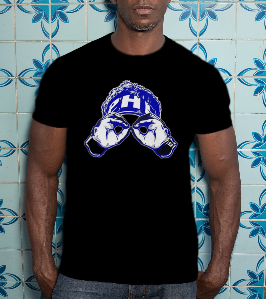 Philadelphia Eagles PHI 12 Hand Gesture Eyeglasses Fan T-Shirt