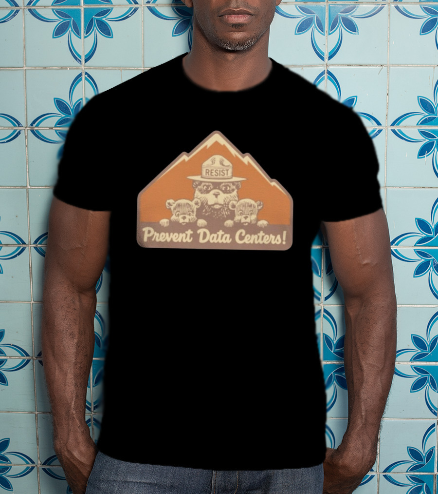 Resist Prevent Data Centers Bear Cubs Mountain T-Shirt