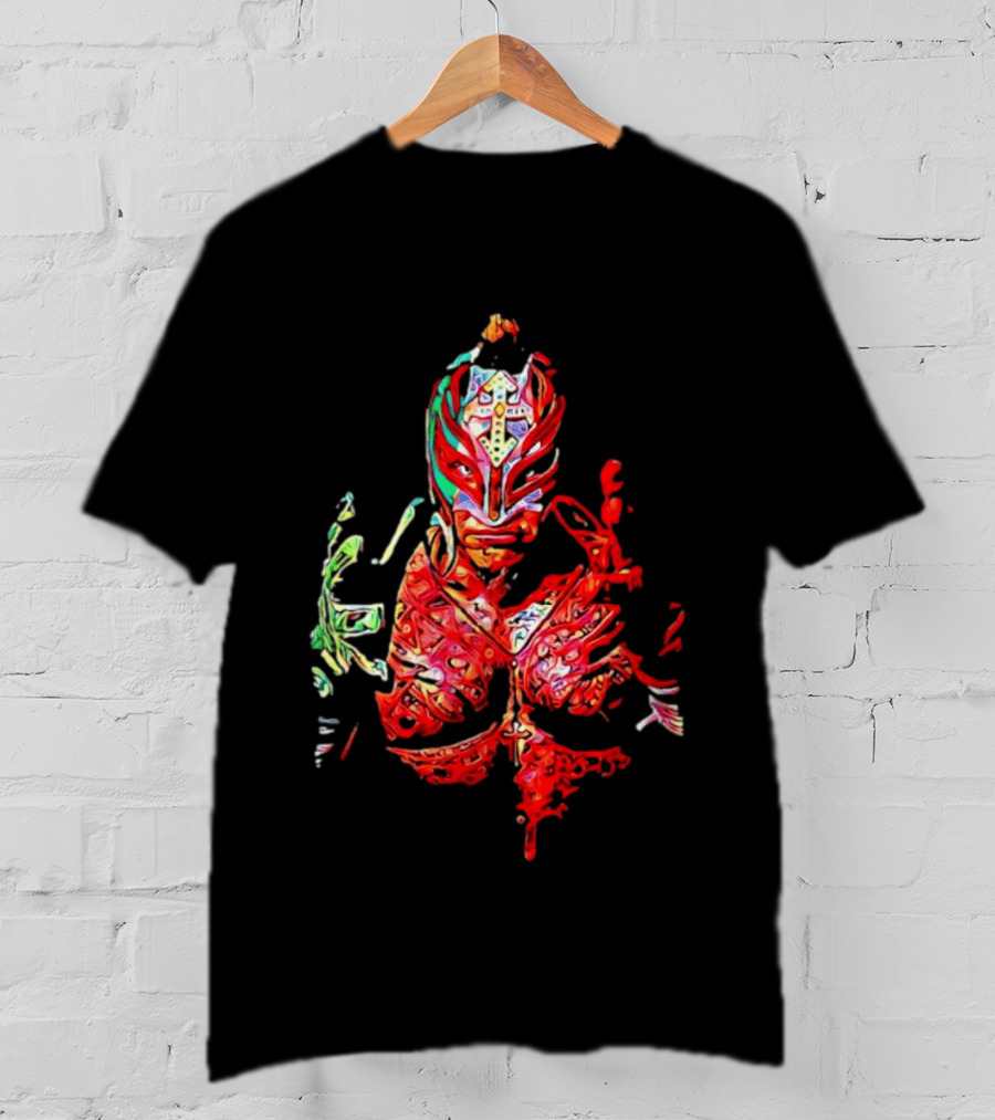Rey Mysterio WWE Lucha Libre Mask Wrestling Legend Pro Wrestler T-Shirt