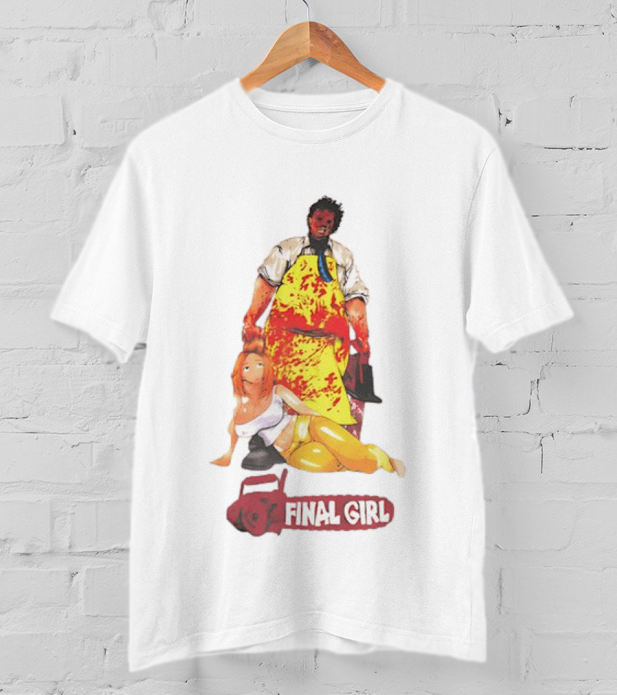 Texas Chain Saw Massacre Leatherface Final Girl Horror T-Shirt