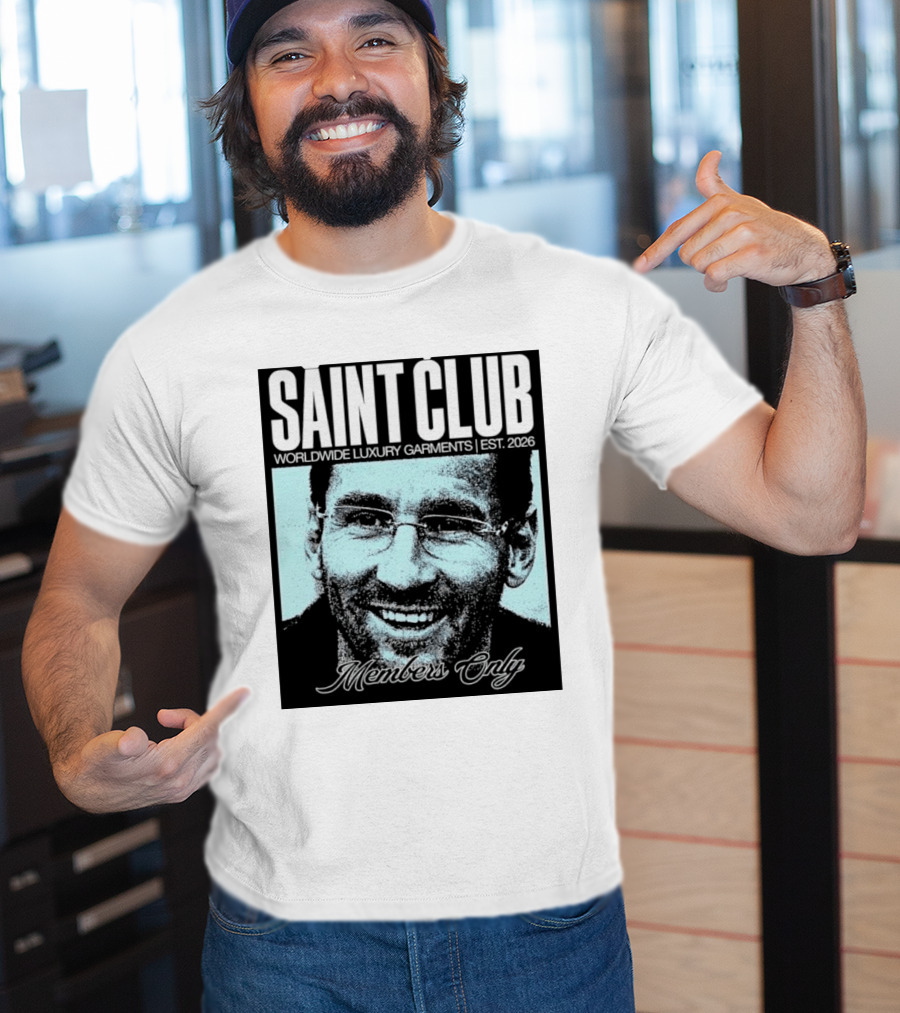 SAINT CLUB Worldwide Luxury Garments Est. 2026 Members Only T-Shirt