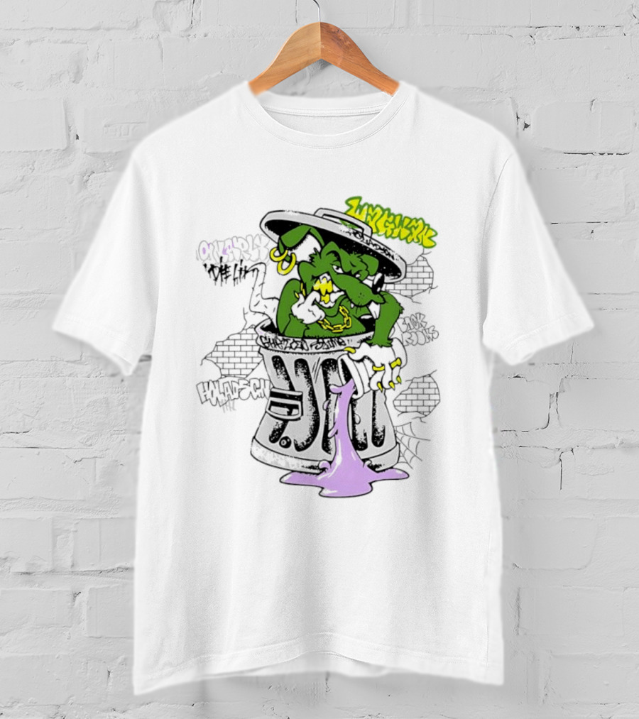 Escape Plan Ghetto Slime Rat Trash Can Die Lit Back Rooms Holadsch T-Shirt
