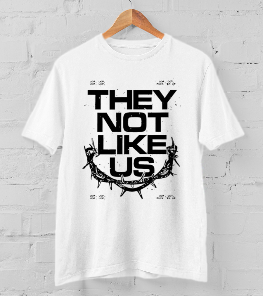 National Australia Tour They Not Like Us Barbed Wire T-Shirt