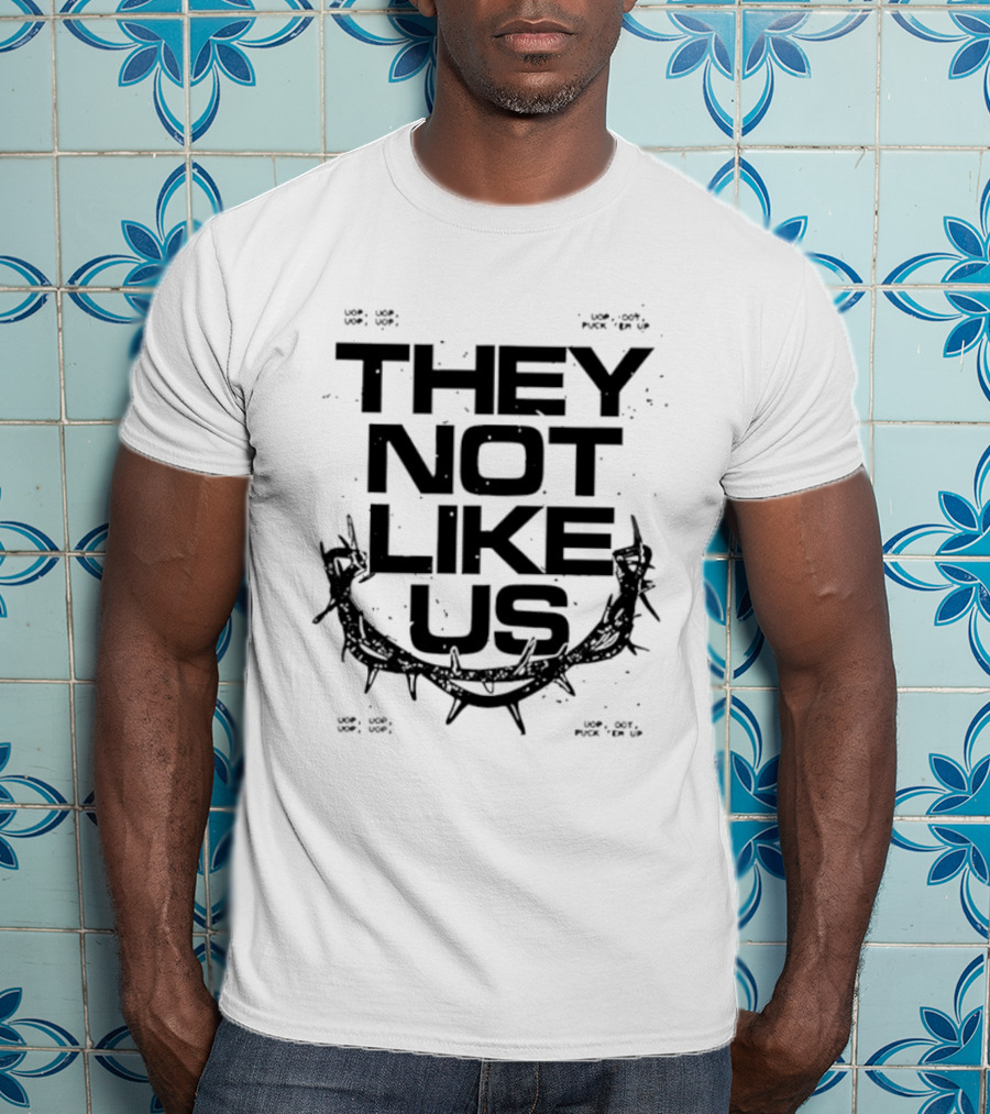National Australia Tour They Not Like Us Barbed Wire T-Shirt