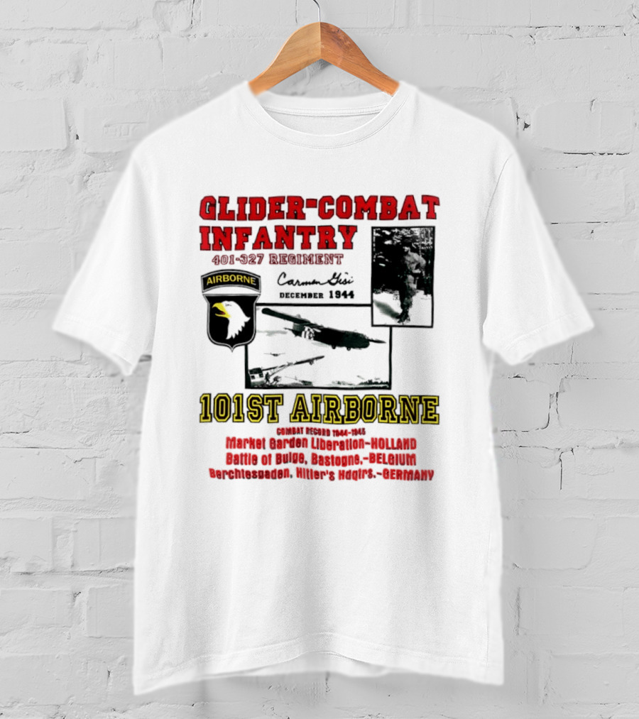 Glider Combat Infantry 401 327 Regiment 101st Airborne Market Garden Arnhem September 1944 T-Shirt