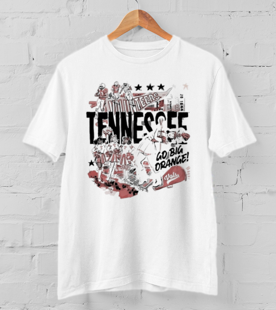 University Volunteer Tennessee Go Big Orange T-Shirt