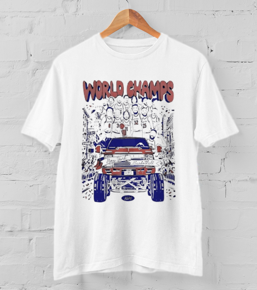 New York Knicks World Champs 2026 Celebration Parade Truck T-Shirt