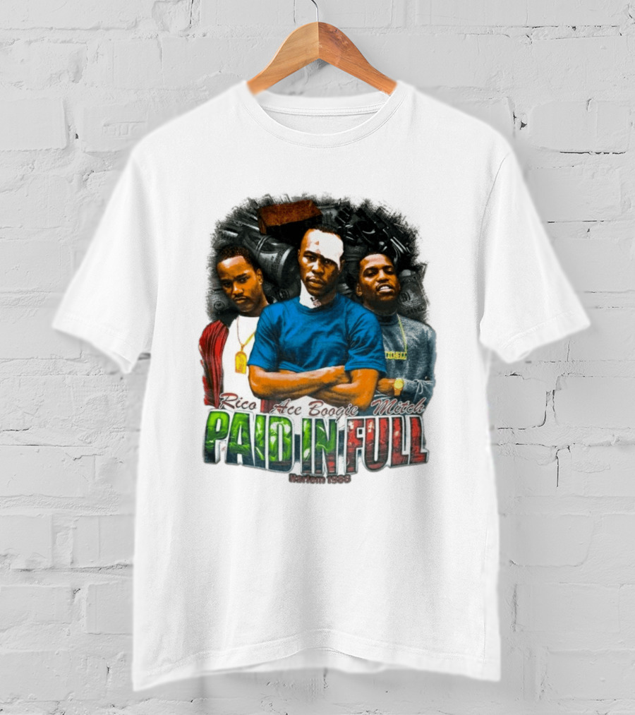 Rico Ace Boogie Mitch Paid In Full Harlem 1986 Iconic Movie T-Shirt