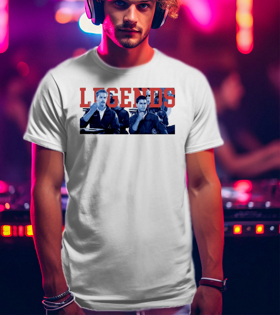 Tom Cruise Val Kilmer Top Gun Legends T-Shirt