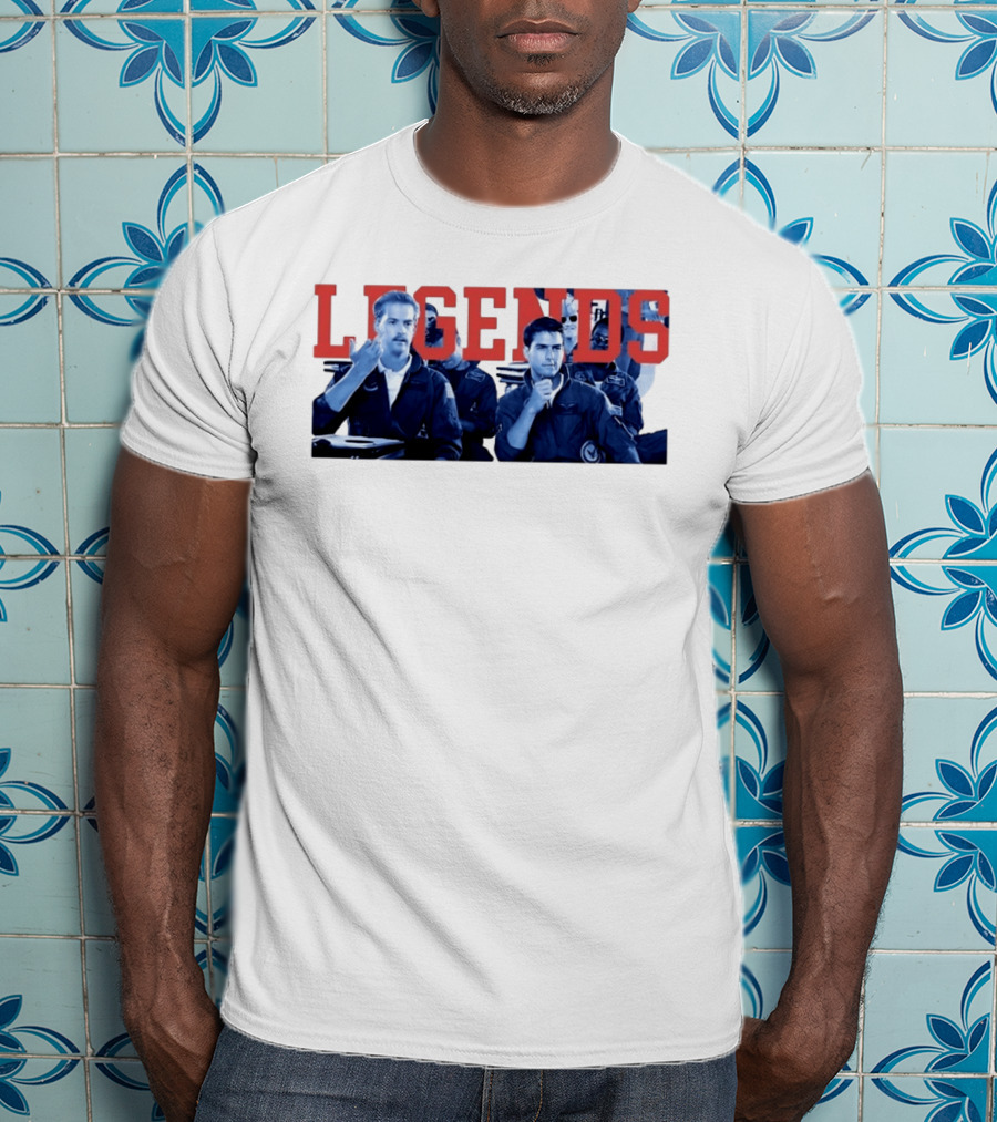 Tom Cruise Val Kilmer Top Gun Legends T-Shirt